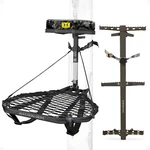 Hawk Ranger Traction Climbing Sticks With Treestand Full Body Safety Harness. Fixed Price $238.99.