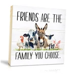 Touner Friends Are The Family You Choose Wood Box Sign, Inspirational. Fixed Price $15.98.