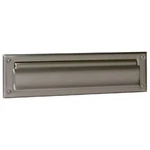 Ives 620B 11" 2" Opening Magazine Sized Brass Letter Box Plate - Nickel. Fixed Price $101.50.