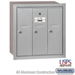 Salsbury Vertical Mailbox - 3 Doors Aluminum Recessed Mounted Usps Access. Fixed Price $454.59.