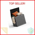 Maiuscoli 30 Gallon Outdoor Deck Box, Lockable Waterproof Storage Boxes. Fixed Price $33.09.
