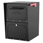 Architectural Mailboxes Mailbox, Black, Galvanized, 1 Doors, Surface/post,. Fixed Price $305.36.
