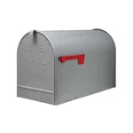 Stanley Gray, Extra Large, Steel, Post Mount Mailbox. Fixed Price $35.82.