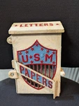 Antique Cast Iron U.s. Mail Box 1920S Lockable Great Piece Of Americana Not Bank. Fixed Price $265.00.