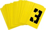 3 Inch Yellow Stencil Set With Letters A-z Numbers 0-9 And Punctuation Marks. Fixed Price $9.99.