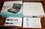 Jssmst Cash Box With Combination Lock White Durable Metal Safe Money Tray. Fixed Price $17.99.
