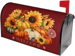 Autumn Pumpkin Thanksgiving Mailbox Cover Magnetic Fall Sunflower Maple Leaf. Fixed Price $32.99.