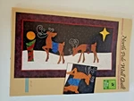 Bee Creative - North Pole Wall Quilt A1046 Christmas Winter Reindeer Pattern. Fixed Price $7.65.