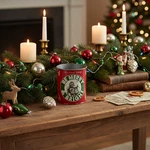 Primitive/ Country Christmas Vintage Tin Cans Styles Holiday Crafts 4". Fixed Price $5.99.