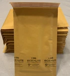 20 Kraft Padded Bubble Mailer 4"X8" Eco Lite Envelopes #000 Polyair Shipping Usa. Fixed Price $6.99.