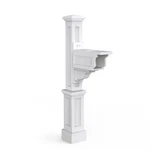 Mayne Dover Single Arm Mail Post - White 25.5IN X 8IN 56.5IN Standard P.... Fixed Price $176.73.