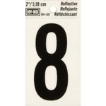 Hy-ko Vinyl In. Reflective Adhesive Number Eight RV-25/8 Pack Of 10. Fixed Price $14.01.