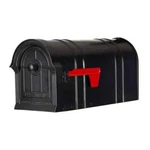 Postal Pro Manchester Black Steel And Aluminum Mount Mailbox. Fixed Price $64.99.