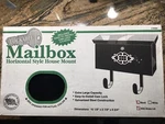 New Lockable Mailbox Horizontal Style House Mount M58K Black 15 1/8X2 7/8X83/4. Fixed Price $12.99.