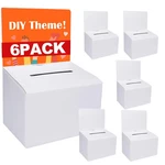 Grawun Pack Cardboard Ballot With Slot, White Glossy Raffle Boxes 6.5X4.5X. Fixed Price $19.64.