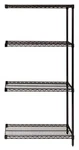 Quantum Storage Systems AD86-2472BK Wire Shelf Add-on Kit Black 86IN. Fixed Price $803.40.
