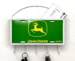 John Deere Mailbox, Organizer, Key Holder, Wall Mount. Fixed Price $24.99.