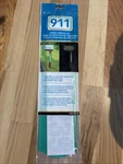 911 Safety Street Address Kit 18" X 4.5" Green Reflective Sign Hi-vis Fire New. Fixed Price $16.00.