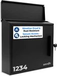 Outdoor Wall Mailbox 0.46 Cubic Ft Locking Easy Installation, Secure. Fixed Price $43.99.