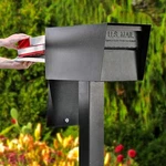 Boss 7526 Manager Street Safe Locking Security Mailbox, Black. Fixed Price $166.03.