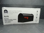 Architectural Mailboxes Elite Black, Medium, Steel, Post Mount. Fixed Price $16.99.