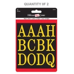 Hillman In. Black & Gold Mylar Stickers Packaged Letter Set (2-PACK). Fixed Price $10.95.
