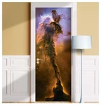 Door Stickers Cosmos, Galaxy Mural, Space Stars Wrap, Nebula Hubble, Cover. Fixed Price $49.99.