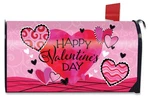 Briarwood Lane Patterned Valentine's Hearts Mailbox Cover. Fixed Price $15.95.
