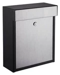 Qualarc, Modern, Woodlake Locking Mailbox, Black/stainless Steel. Fixed Price $119.00.