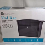 Architectural Mailboxes Dal Rae Galvanized Steel, Locking Wall Medium, Black New. Fixed Price $37.99.