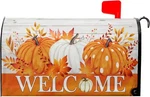 Welcome Autumn Orange Pumpkin Mailbox Covers Magnetic 25.5X21. Fixed Price $29.50.