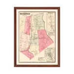 Old Map Of Brookfield, 1867 - Vintage Connecti. Fixed Price $52.99.