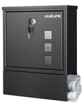 Wall Mount Mailbox, Mailboxes For Outside, Large Modern With Key Lock,. Fixed Price $42.99.