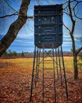 Hughes Hunting Blinds The Enforcer 4'X4' Box & Adjustable 5'-10' Tower. Fixed Price $1741.99.