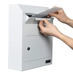 Wall Mount Locking Drop Heavy Duty Steel Mailbox For Rent Payments Keys. Fixed Price $94.83.