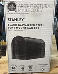 Gibraltar Black Stanley Galvanized Steel Post Mount Mailbox. Fixed Price $34.99.