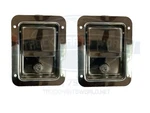 1 Set (2EA) Stainless Steel Paddle Latch & Key For Tool Box Door Buyers L3885. Fixed Price $63.82.