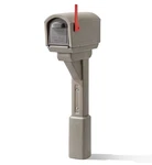 STEP2 Mailmaster Express Mocha Plastic Double Door Mailbox With Back Access. Fixed Price $49.00.