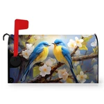 Dacawin Summer Floral Mailbox Covers Magnetic 21X18INCH, Bluebirds. Fixed Price $18.55.