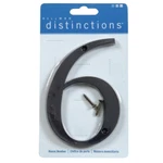 Hillman Distinctions 4-IN. Flush Mount Black House Number 6. Fixed Price $10.95.