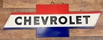 Chevrolet Embossed Metal Wall Sign 27" X 10.5". Fixed Price $37.99.