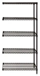 Quantum Storage Systems AD63-1872BK-5 Wire Shelf Add-on Kit Black 63IN. Fixed Price $760.19.