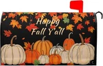 Happy Fall Y'all Pumpkin Magnetic Mailbox Cover 18X21 Autumn Harvest. Fixed Price $13.99.