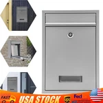 Steel Letter Post Outdoor Wall Mounted Lockable MAILBOX+2 Keys. Fixed Price $29.00.
