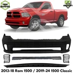 Front Bumper Cover Primed Kit For 2013-2018 Ram 1500 / 2019-2024 Classic. Fixed Price $394.88.