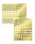 Uniclife 10 Sheets Gold Letter Stickers, 840 Pcs Scrapbook. Fixed Price $14.99.