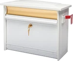 Mailsafe Locking Wall Mount Mailbox - White Aluminum, Medium Capacity. Fixed Price $110.99.