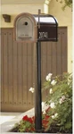 Architectural Mailboxes 7516B-10 Pacifica In-ground Steel Post, Black. Fixed Price $46.99.
