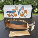 Vintage Bluebirds Mailbox Country Image Model 1-BL Steel City 1992 90S Art. Fixed Price $116.99.