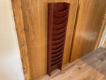 Buddy Products Dark Red Oak Magazine / Literature Wall Rack. Fixed Price $45.00.
